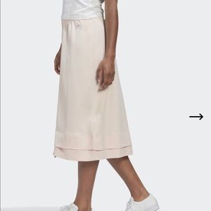Adidas Originals Pink Skirt Long Baby Pink